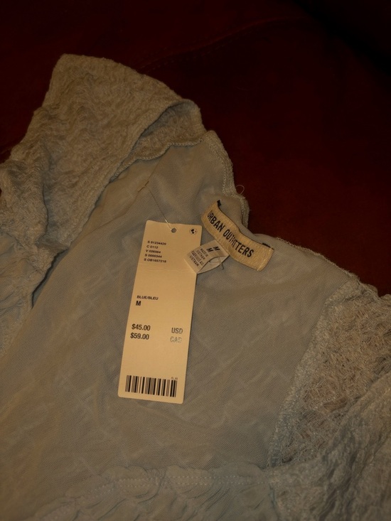 Urban Outfitters - Women’s Light Blue Peplum Top - Picture 4 of 4